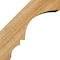 Ekena Millwork 4"W x 6"D x 6"H Balboa Rough Sawn Knee Brace, Western Red Cedar BRC04X06X06BOA00RWR - alternate 4